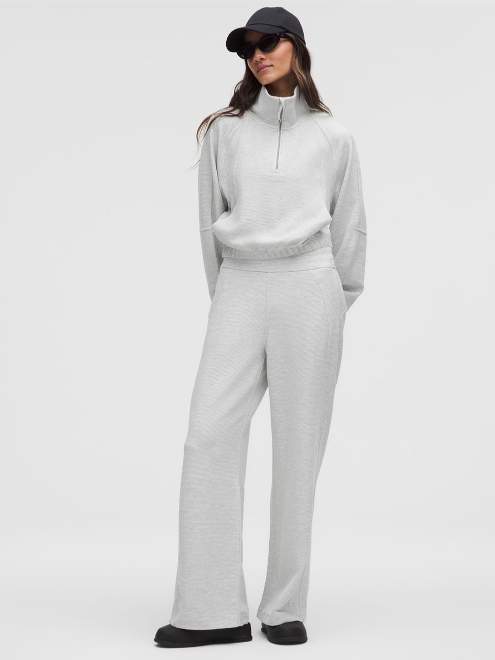 Lululemon Scuba Mid-Rise Wide-Leg Pant *waffle